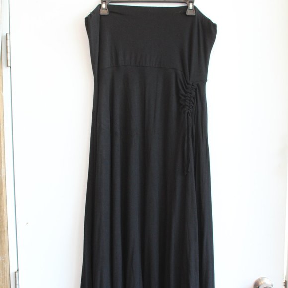 Kaliyana Artwear Black Asymmetrical Skirt/Strapless Dress - Picture 1 of 5